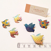 カチェイコ＊チタンのブローチ２